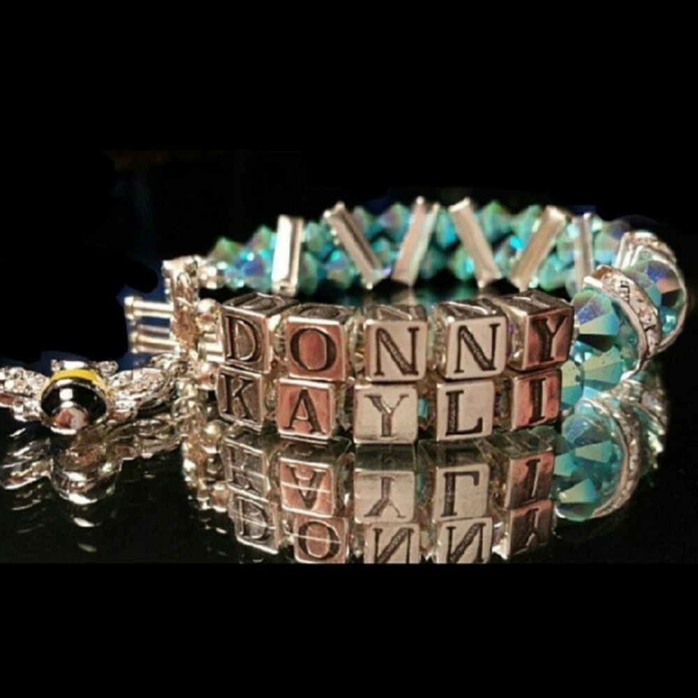Tiffany Blue Swarovski Name Bracelet